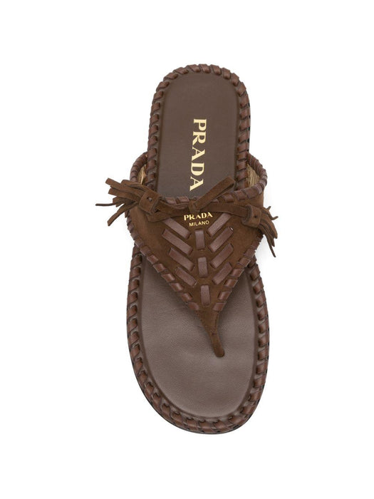 whipstitch tassel sandals 1Y389O F 005 008F0324 PRADA 