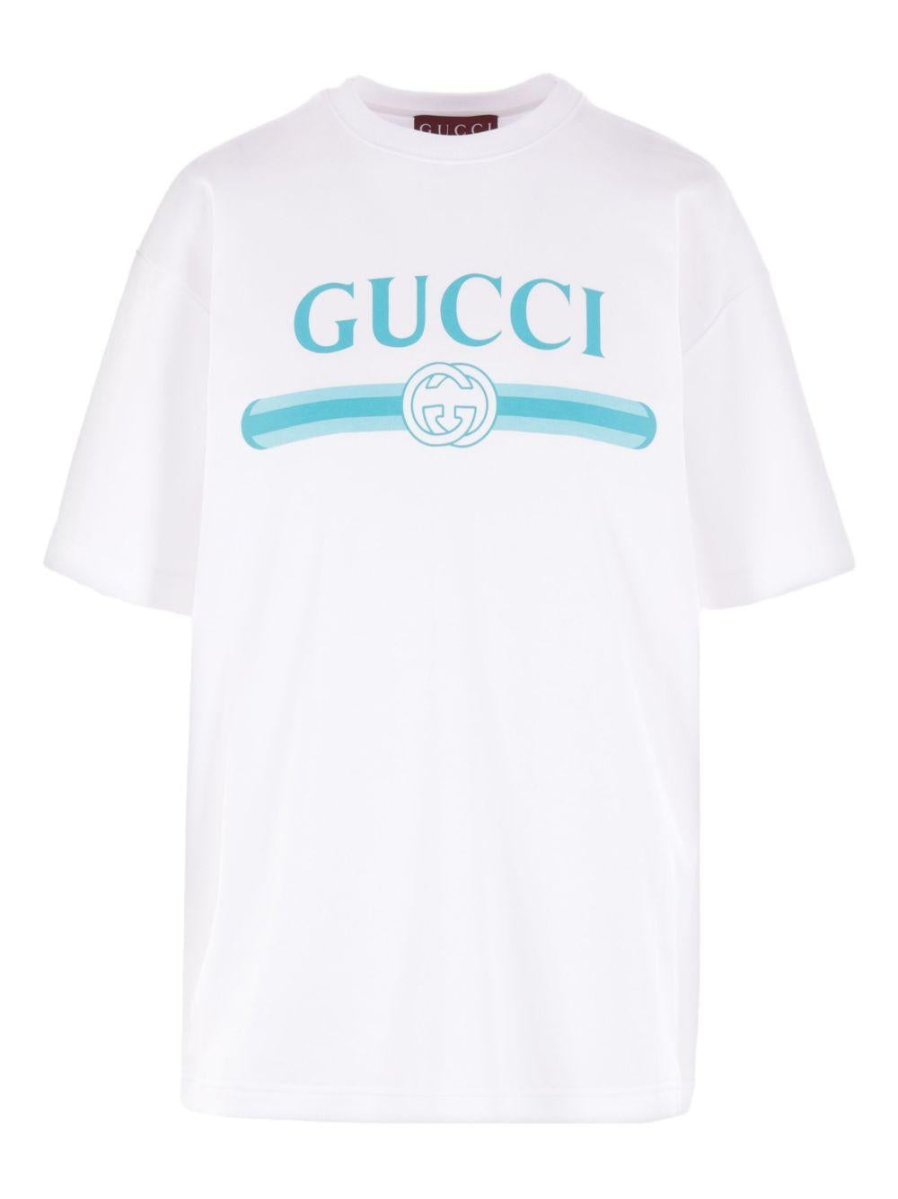 logo-print T-shirt 837959 XJHGY9081 GUCCI 