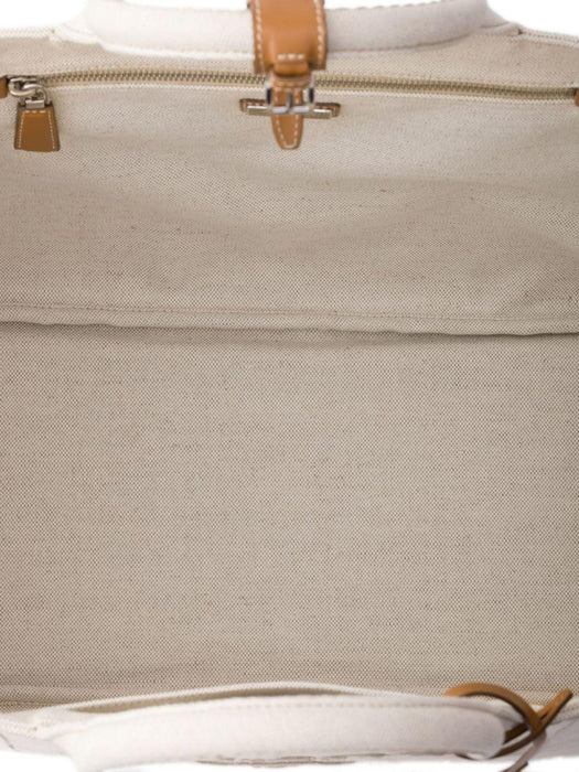 Prada Jardinière extra-large linen blend tote bag 2VG131 2CX9F0018 PRADA 