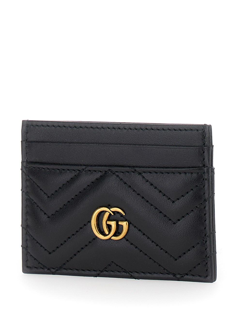Black Card-Holder with GG Logo 443127 DTD1T1000 GUCCI 