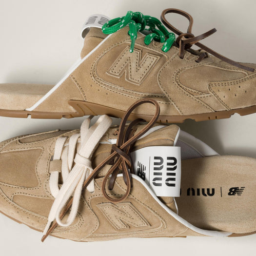 Miu Miu x New Balance 530 SL suede mules 5E333E F 005 Z5OF0379 MIU MIU 