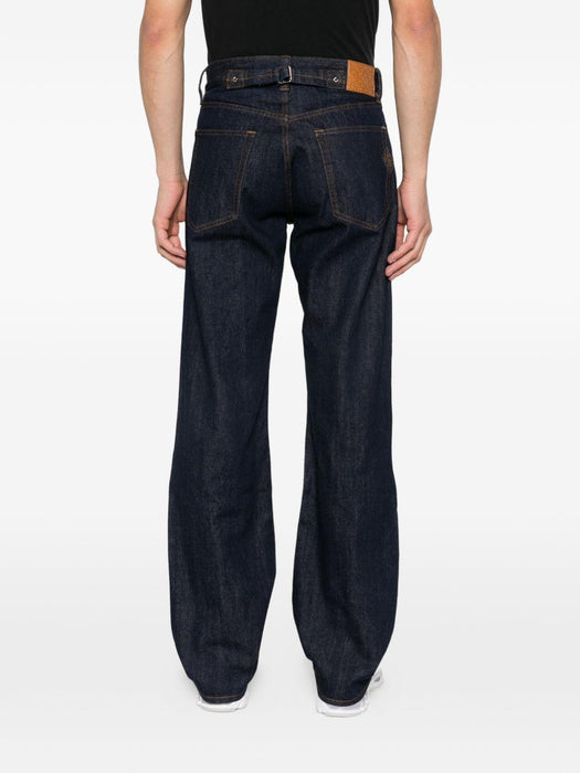 logo-patch jeans M-SP26-TR-330-01 INDIGO CASABLANCA 
