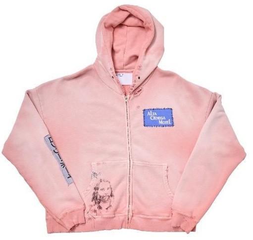 ALTA CIENEGA ZIP HOODIE 4U007Q1010PNK PINK PALY HOLLYWOOD 