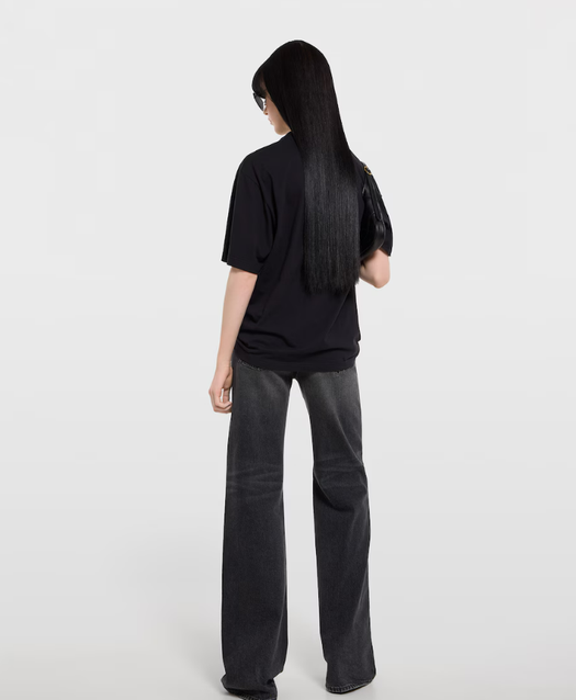 Cotton jersey and silk T-shirt with print 865015 XJHUF1152 GUCCI 