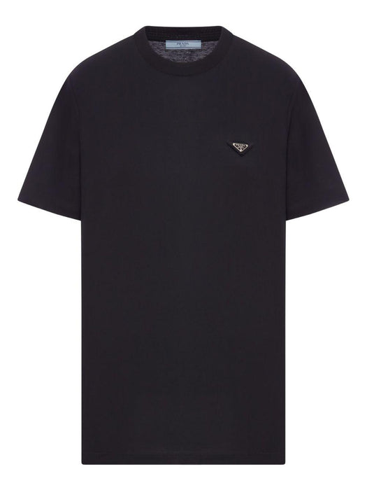 enamel triangle-logo cotton T-shirt 35838 S OOO 15ZGF0002 PRADA 
