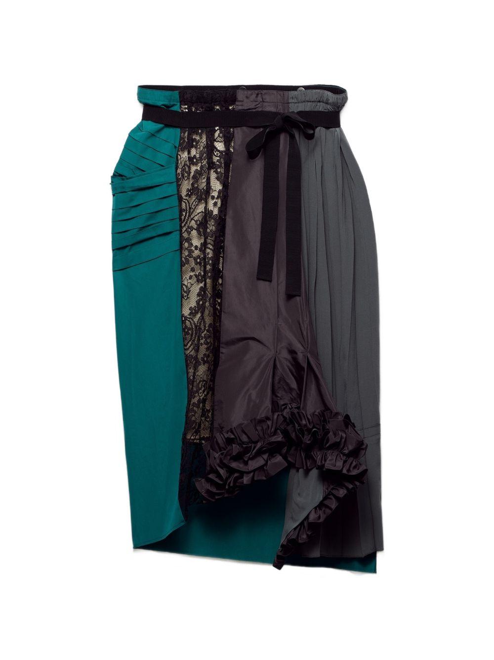 patchwork midi skirt P147IG S OOO 19QWF063H PRADA 