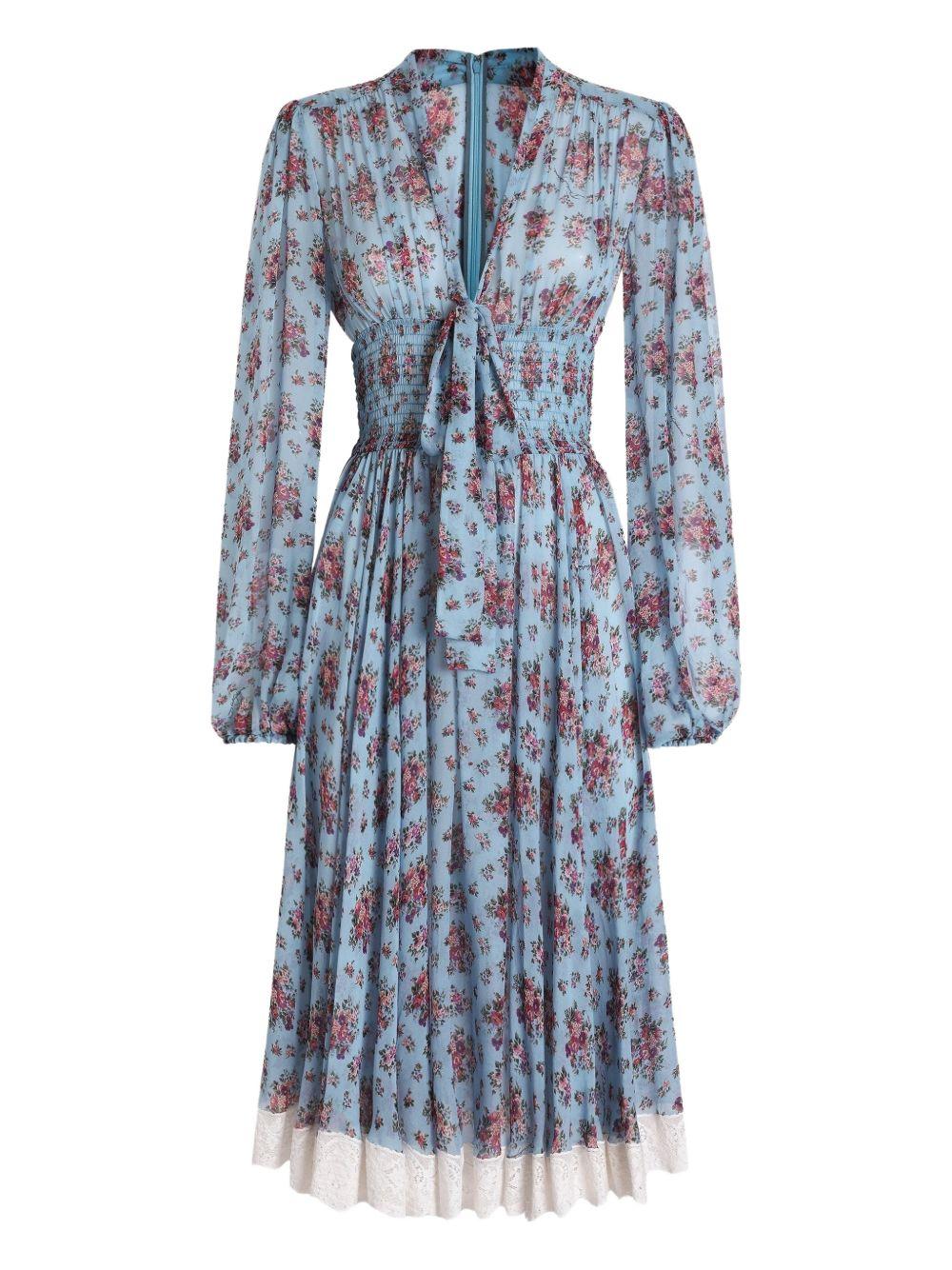 floral-print tie-detail dress F611ZT IS10FHC5XK DOLCE & GABBANA 