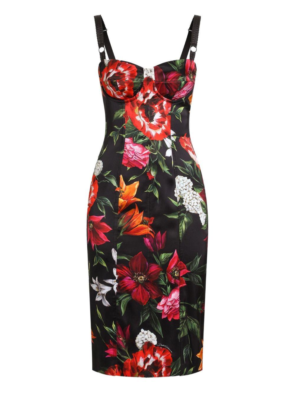 floral-print midi dress F6TZYT FSIB2HN5PB DOLCE & GABBANA 