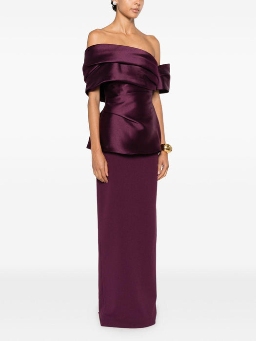 Lucine Maxi Dress OS48039 GRAPE SOLACE LONDON 