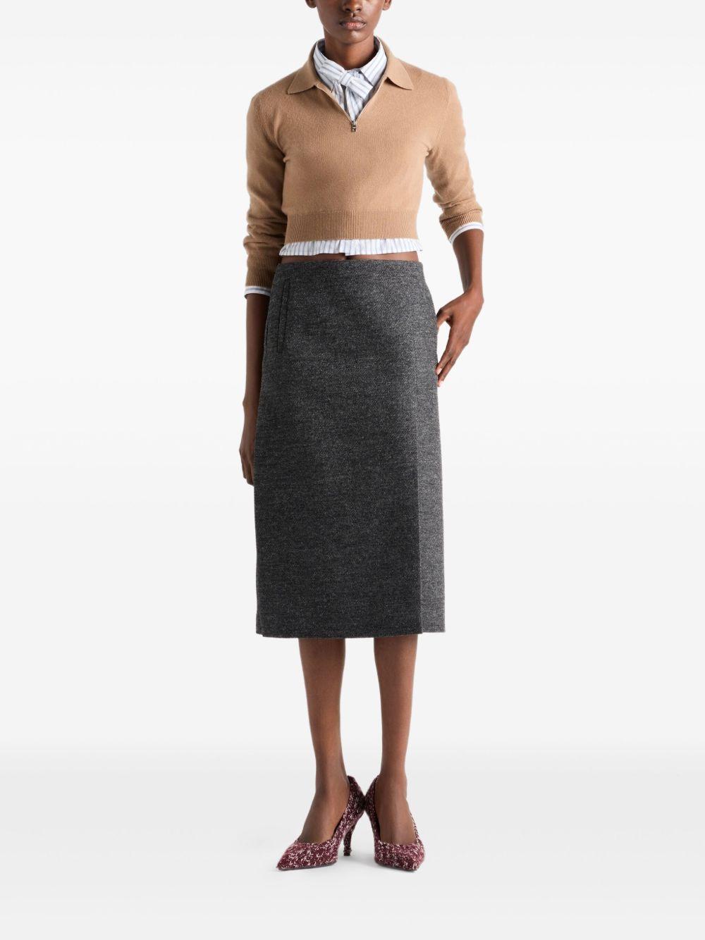 triangle-logo half-zip sweater P24R2P S OOO 17KCF0040 PRADA 