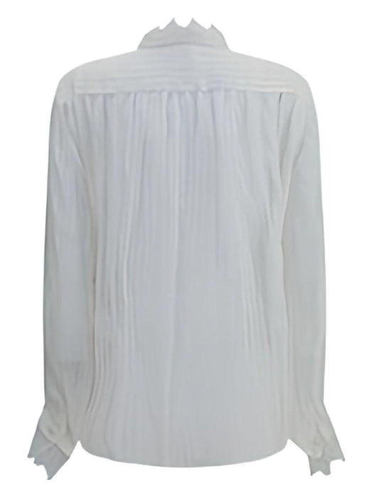 lace-trimmed pleated shirt 25AHT38917 107 CHLOÉ 