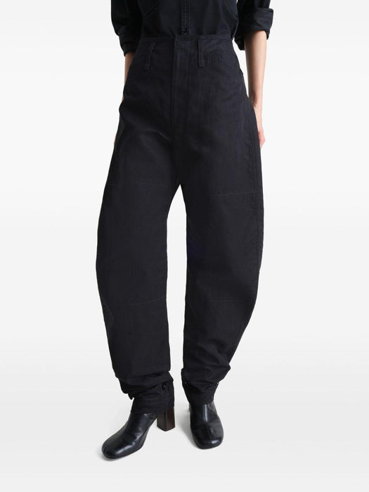 tapered pants<BR/><BR/> PA1184 LF1350BK999 LEMAIRE 