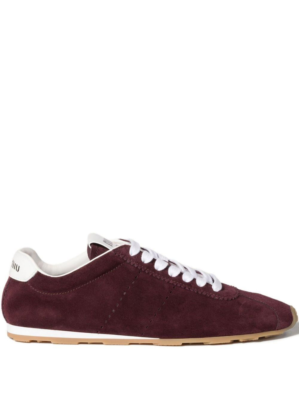 Plume suede sneakers 5E114E F 005 054F0007 MIU MIU 