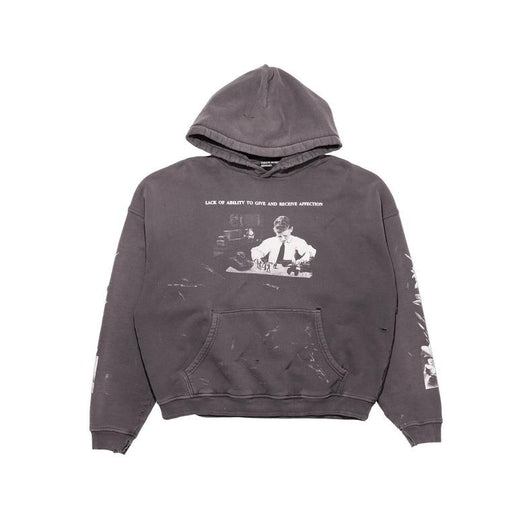 HEAD AGAINST THE BARS HOODIE 02-0514 WASHED BLACK ENFANTS RICHES DÉPRIMÉS 