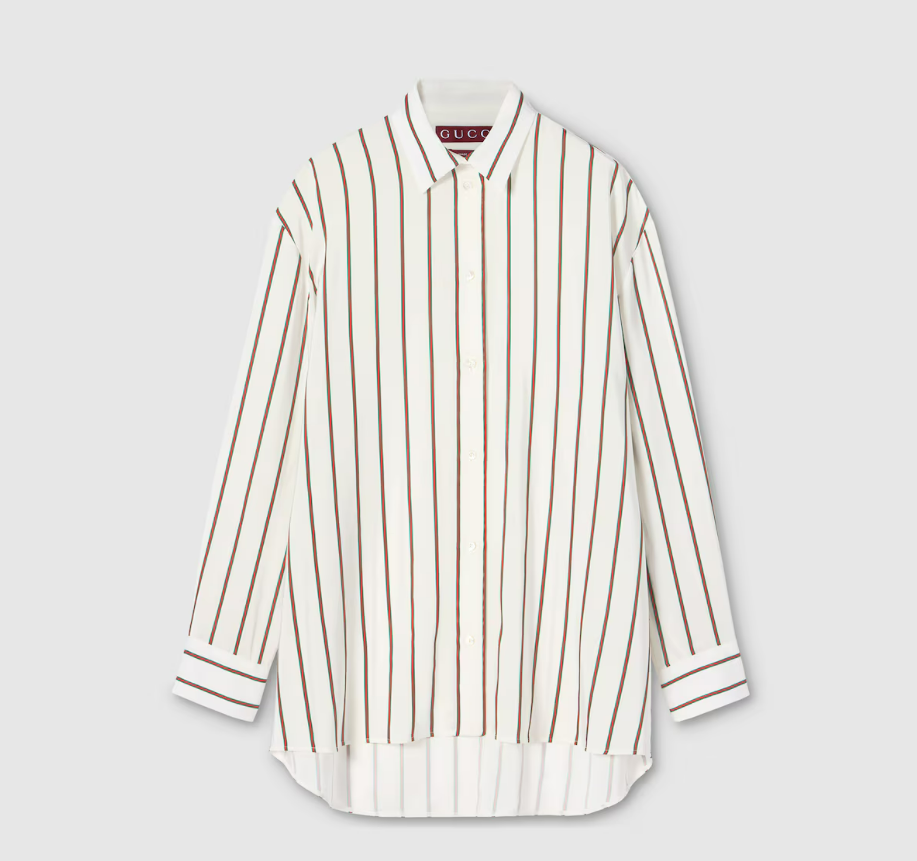 Web silk jacquard shirt 855879 ZAUGG9669 GUCCI 