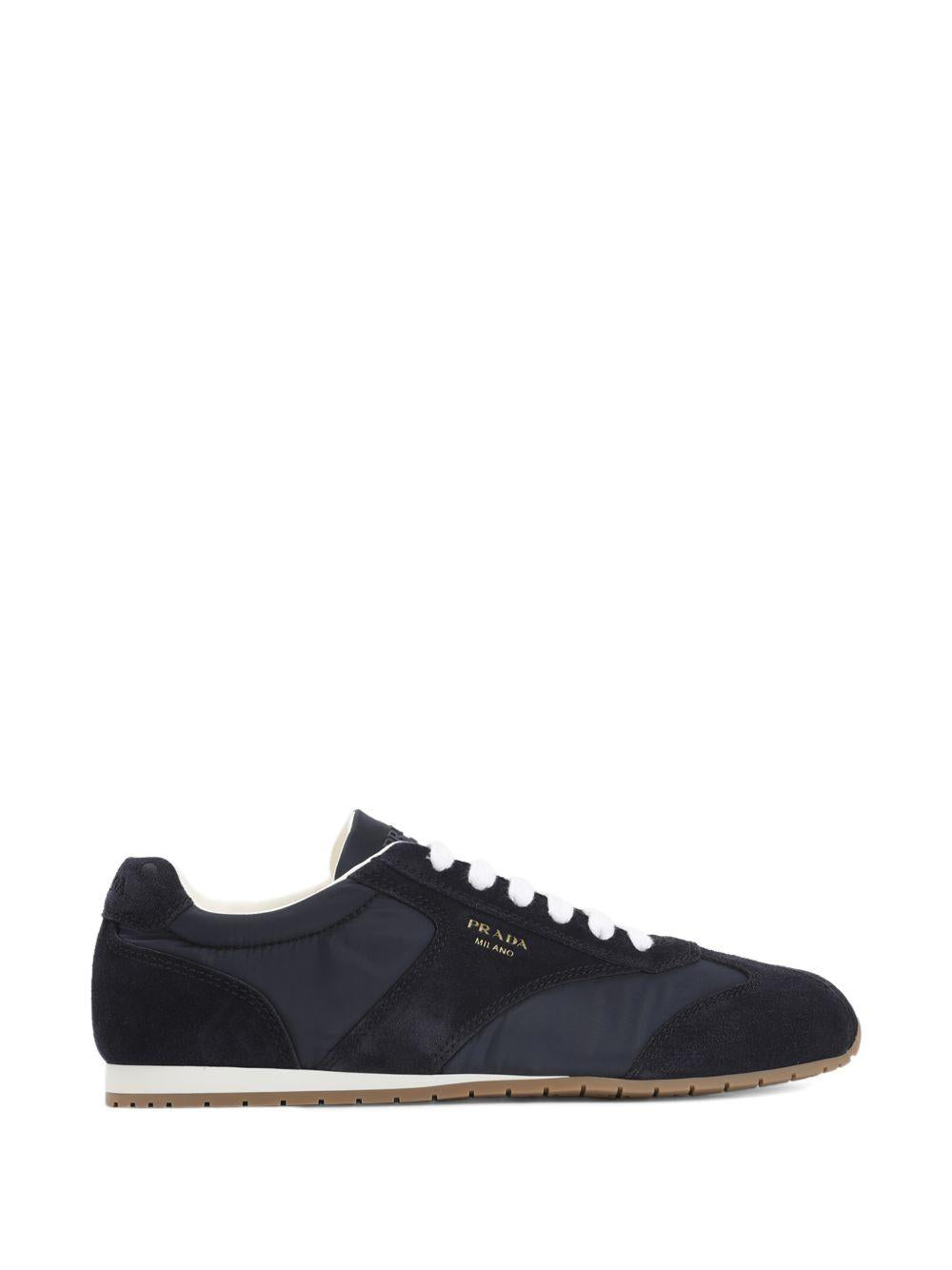 suede-panelled sneakers 2EE465 F G000 D7RF0008 PRADA 