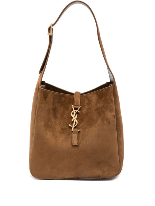 small Le 5 à 7 Supple logo-plaque suede shoulder bag 713938 1U80W2916 SAINT LAURENT 