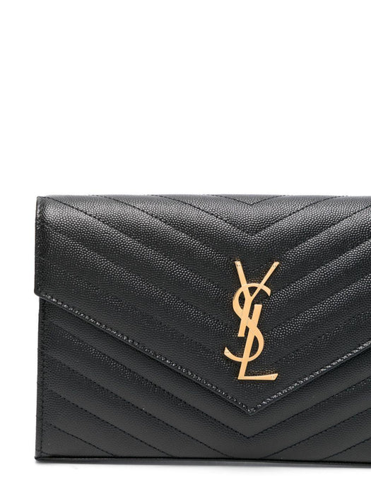 Cassandre logo-plaque clutch bag 377828 BOW011000 SAINT LAURENT 