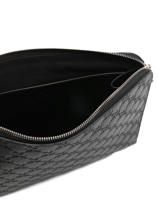 embossed clutch bag<BR/><BR/> 850223 AAFOK1053 GUCCI 