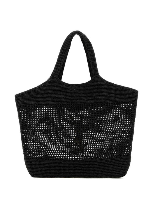 raffia Icare shopping tote bag<BR/><BR/> 772191 GAAFM1000 SAINT LAURENT 