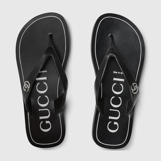 Women's thong sandal with Double G 854812 0R0001000 GUCCI 