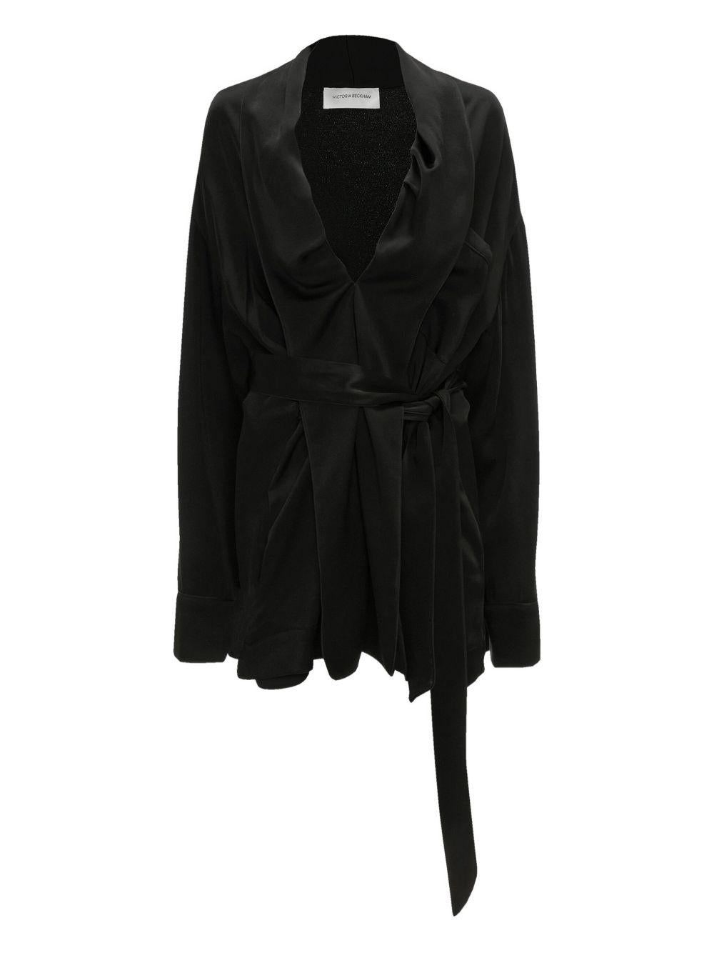 wrap-design mini dress<BR/><BR/> 1425WDR007032A 1 VICTORIA BECKHAM 