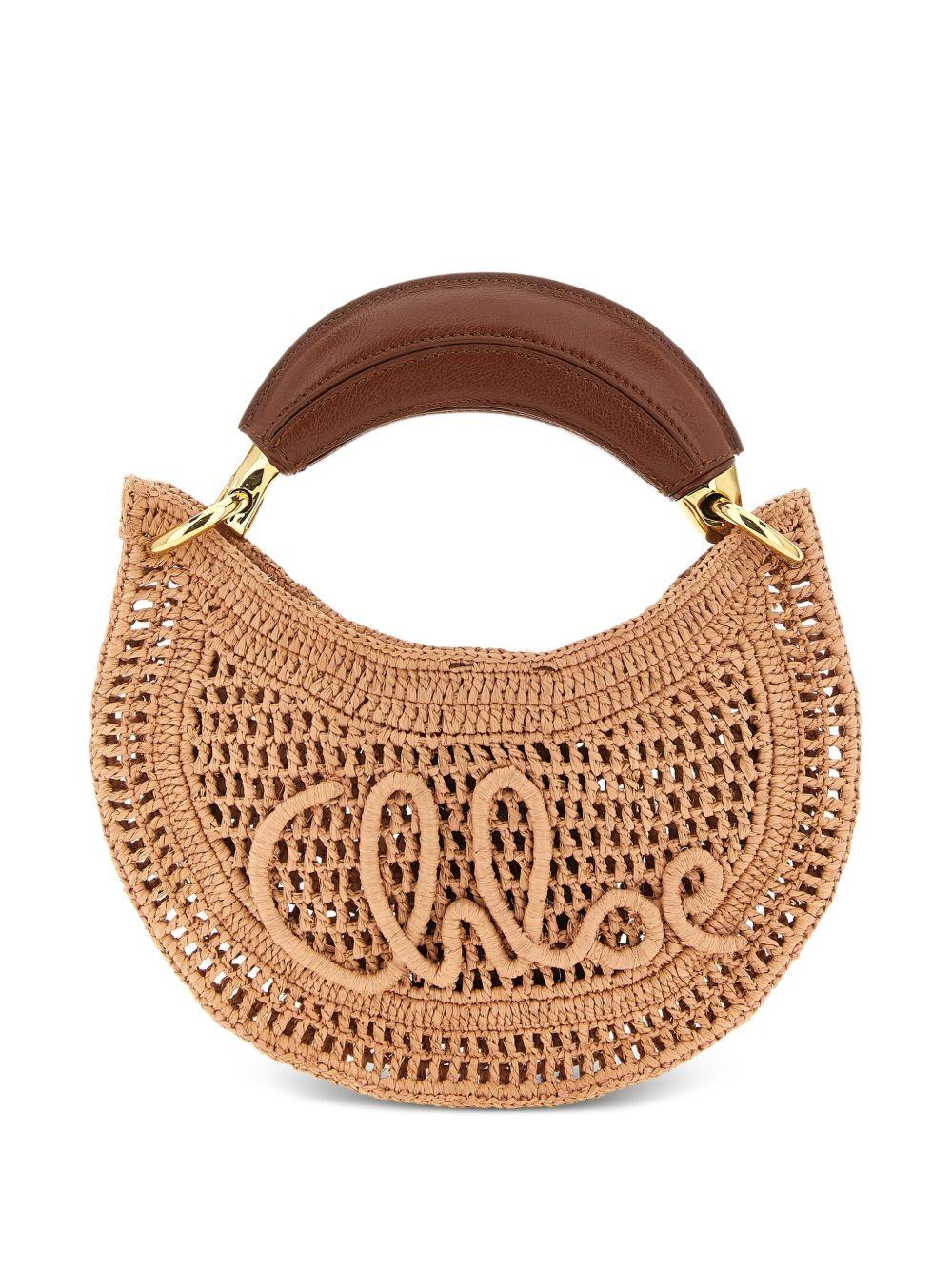 mini Summer Banana raffia tote bag 26UP782P08 24M CHLOÉ 