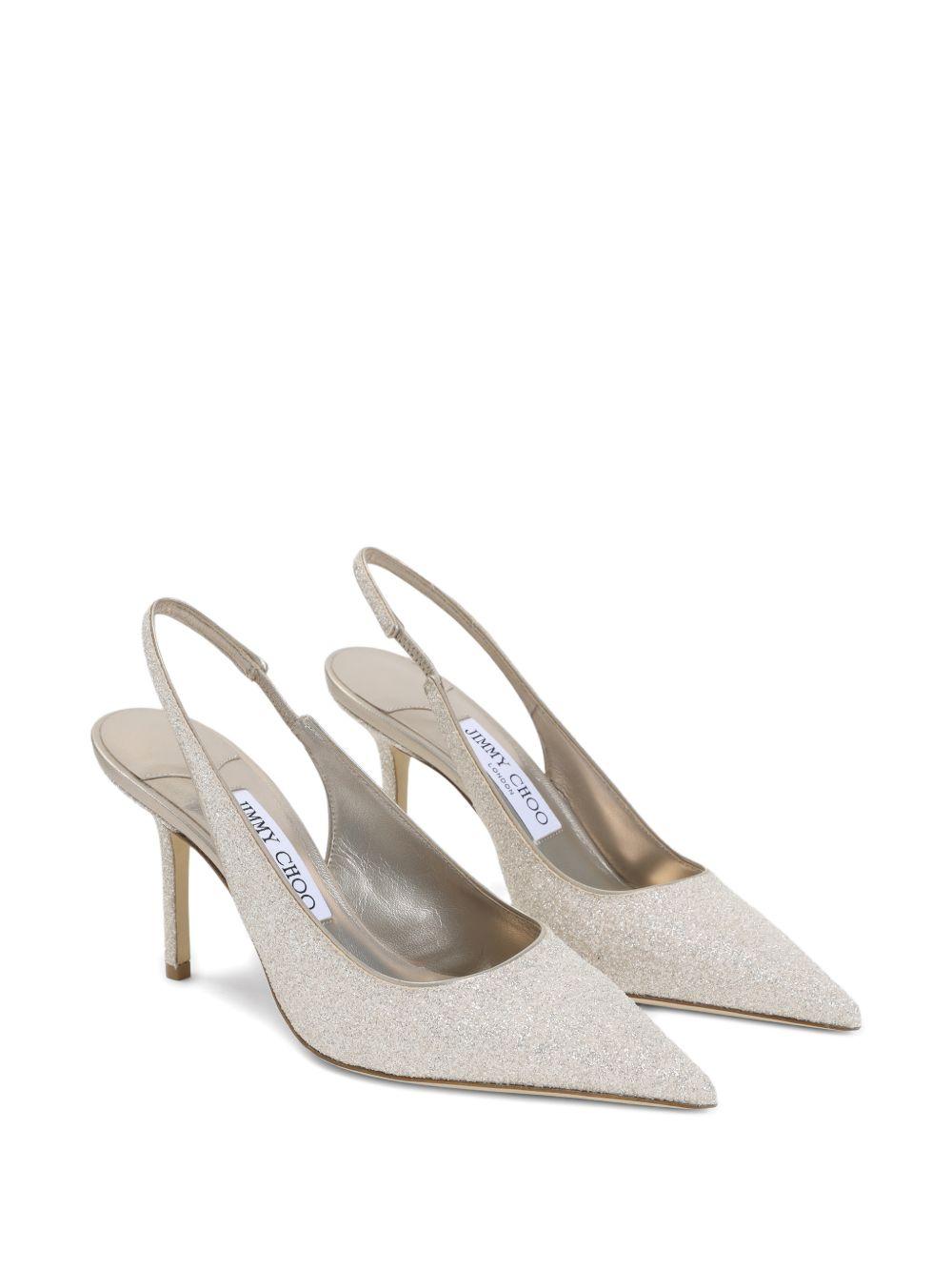 Love Slingback point-toe pumps LOVE SB 85 GQI LIGHT SOFT GOLD JIMMY CHOO 