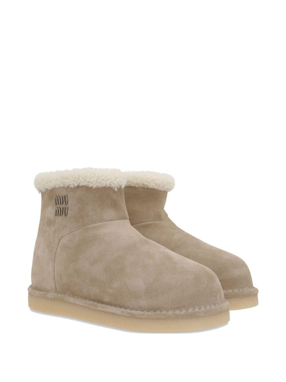 suede shearling boots 5T515E F ZF15 Z0GF0F24 MIU MIU 