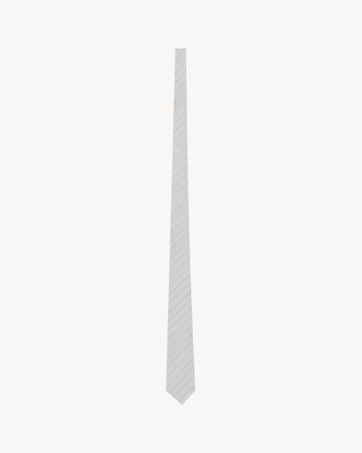 striped tie in silk 862342 3Y0029188 SAINT LAURENT 