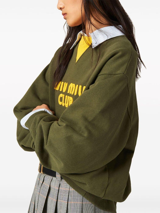 MIU MIU TOPS SWEATSHIRT W LOGO MJL906 S 231 12HFF0O4J MIU MIU 