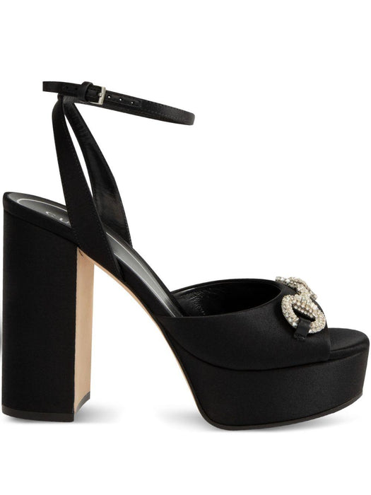 85mm crystal-embellishment sandals 836044 FAD881046 GUCCI 