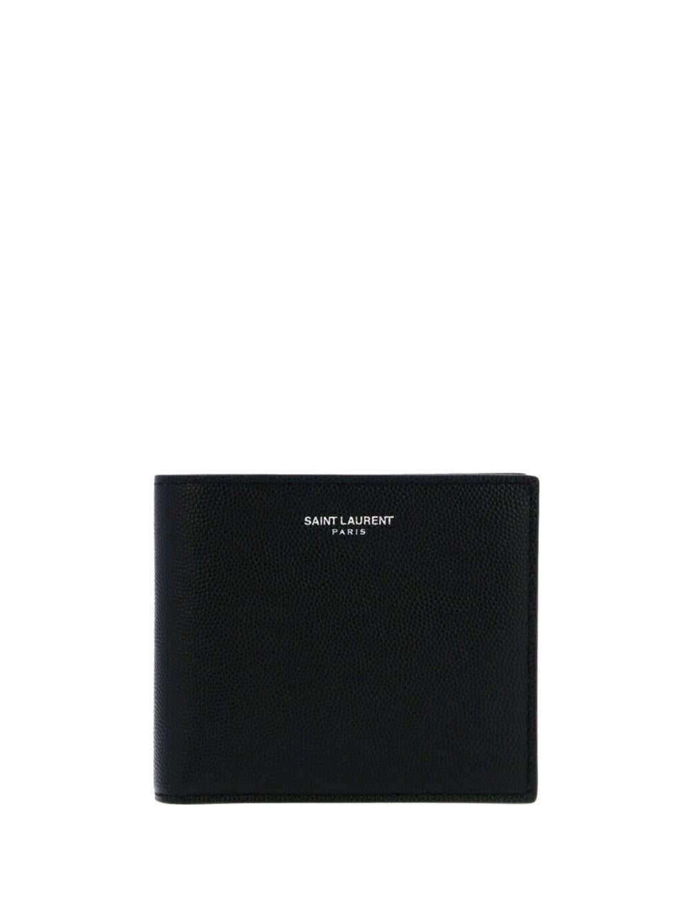 Paris logo-print leather wallet 396303 BTY0N1000 SAINT LAURENT 