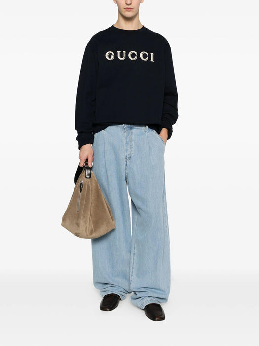 Cotton jersey sweatshirt with embroidery 854224 XJHNA4794 GUCCI 