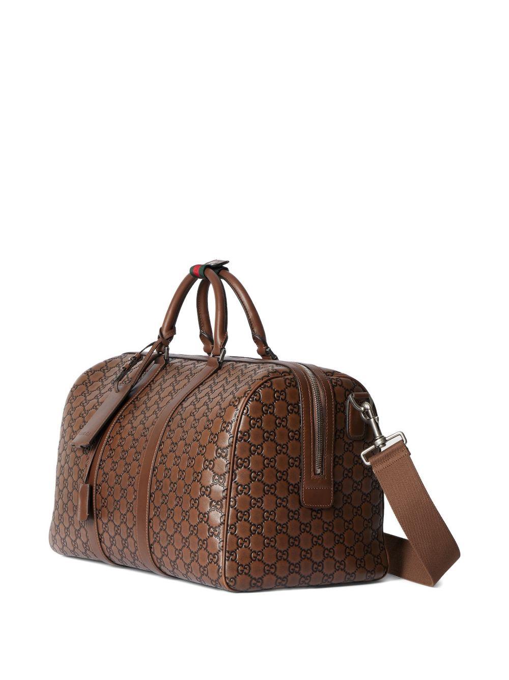 GG-pattern duffle bag<BR/><BR/> 850220 AAFWR2742 GUCCI 