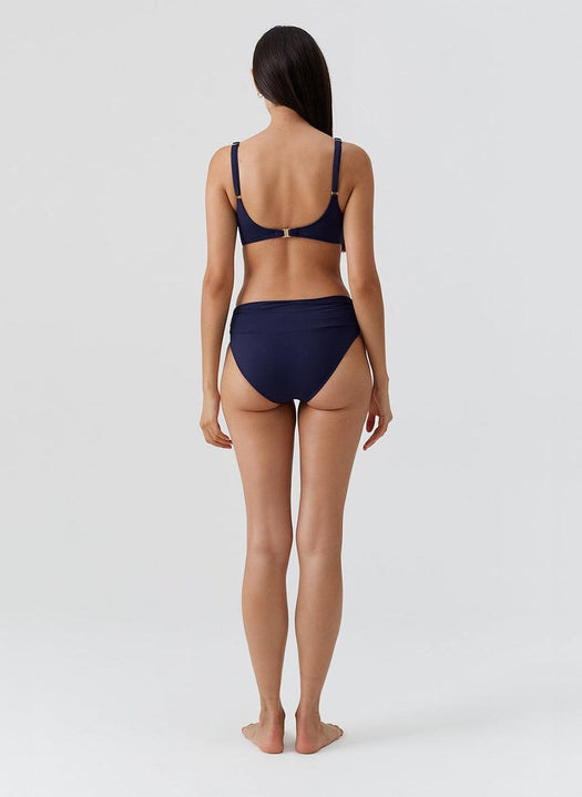 Bel Air Navy Bikini Bottom BEL AIR BTM CORE CR NAVY MELISSA ODABASH 