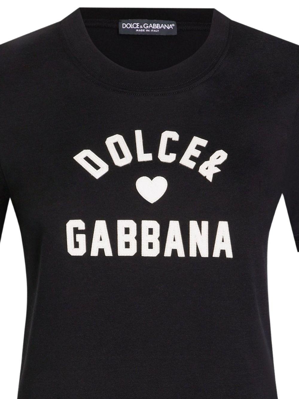 logo-print cotton T-shirt F8N08Z GDDBFN0000 DOLCE & GABBANA 