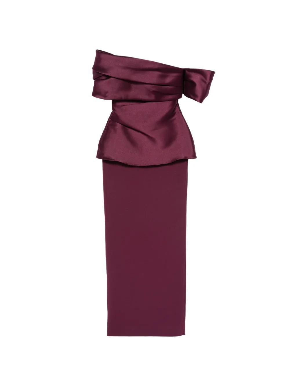 Lucine Maxi Dress OS48039 GRAPE SOLACE LONDON 