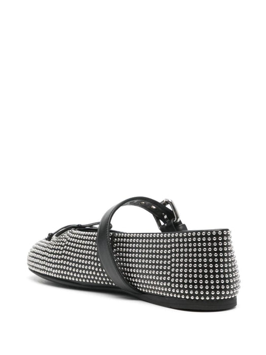 stud-embellished ballerina shoes 5F218E F-005 070F0002 MIU MIU 