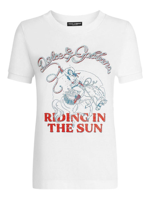 print-detail T-shirt F8N08Z GDDMVW0800 DOLCE & GABBANA 