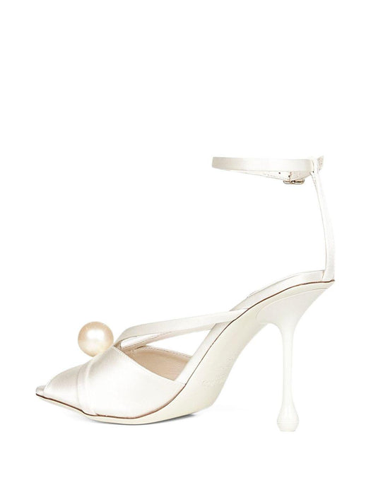 95mm Siva pearl-embellished sandals SIVA 95 AOD IVORY/WHITE JIMMY CHOO 