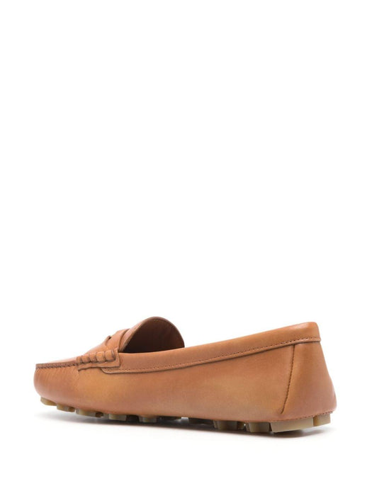coin-detail leather loafers 5DD022 F 005 3F33F0018 MIU MIU 