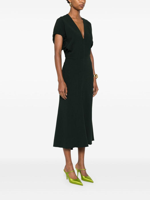 V-neck midi dress 1325WDR006381A 9453 VICTORIA BECKHAM 