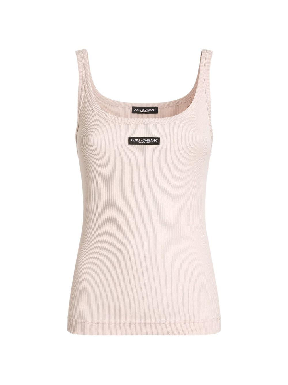 Ribbed tank top F8W45T FU7AVF0586 DOLCE & GABBANA 