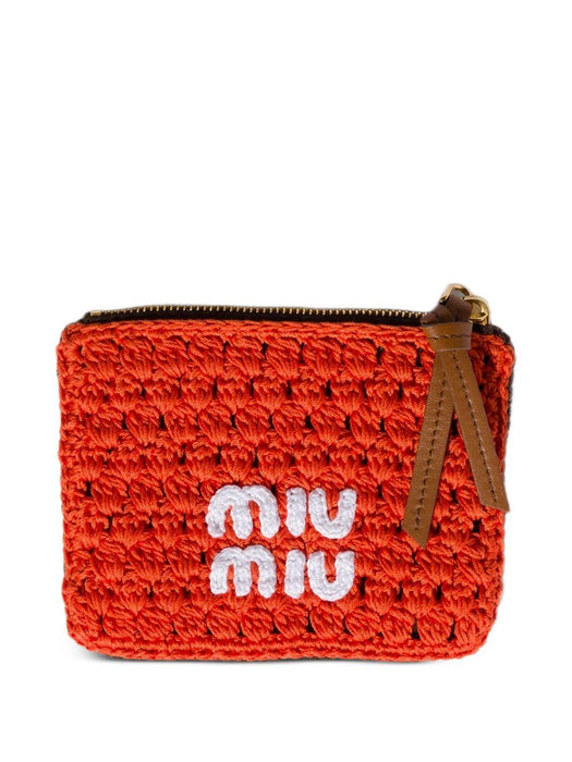 Crochet zipper pouch 5MB070 2I0HF049H MIU MIU 