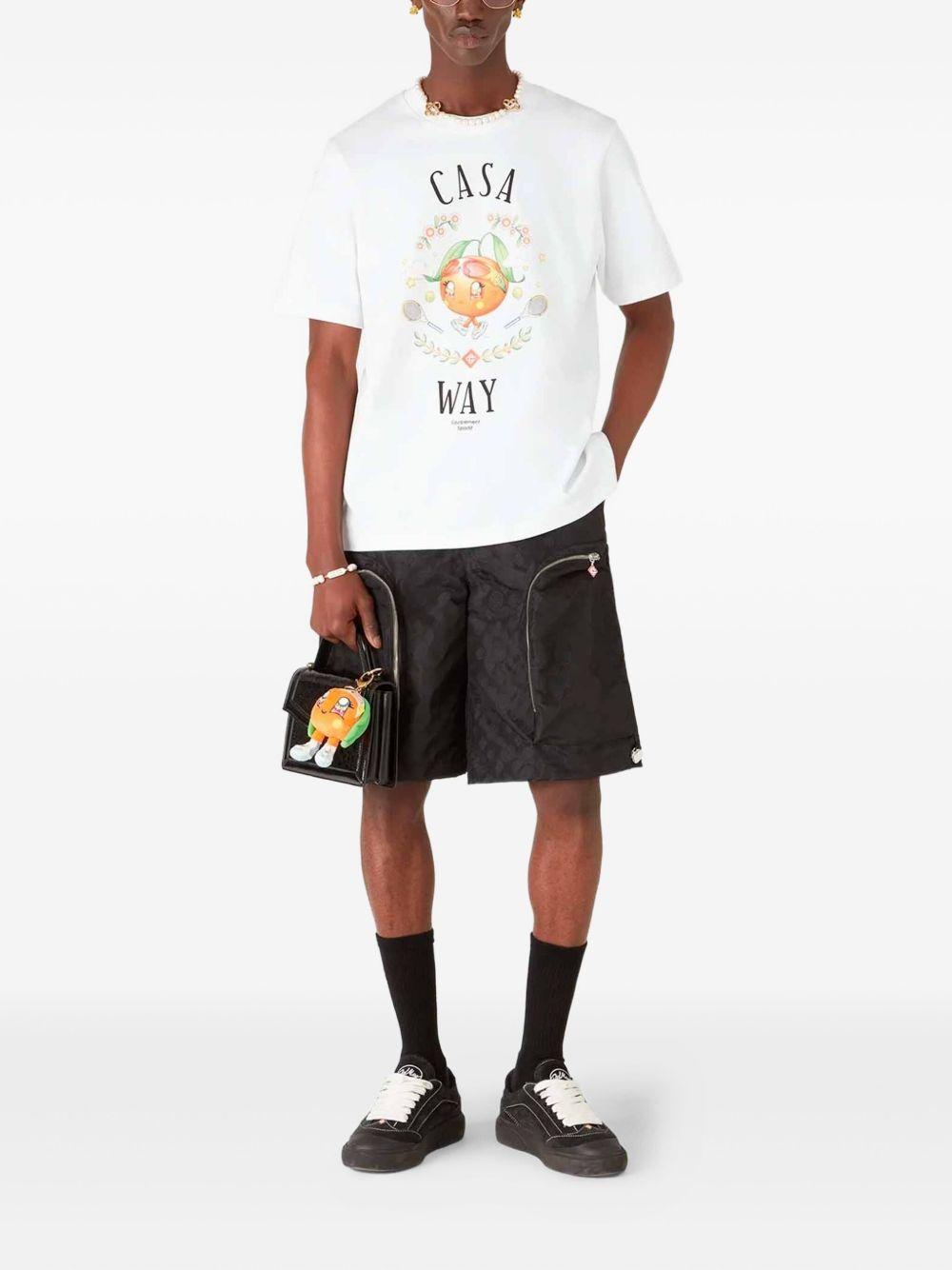 Casa Way Orange Mascot T-shirt M-AW25-JTS-001-02 ORANGE MASCOT CASABLANCA 