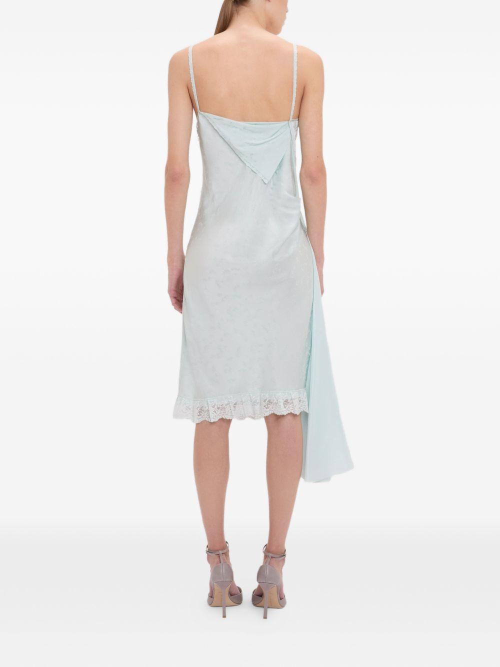 Crushed Cami asymmetric midi dress 1226WDR007222A 2556 VICTORIA BECKHAM 