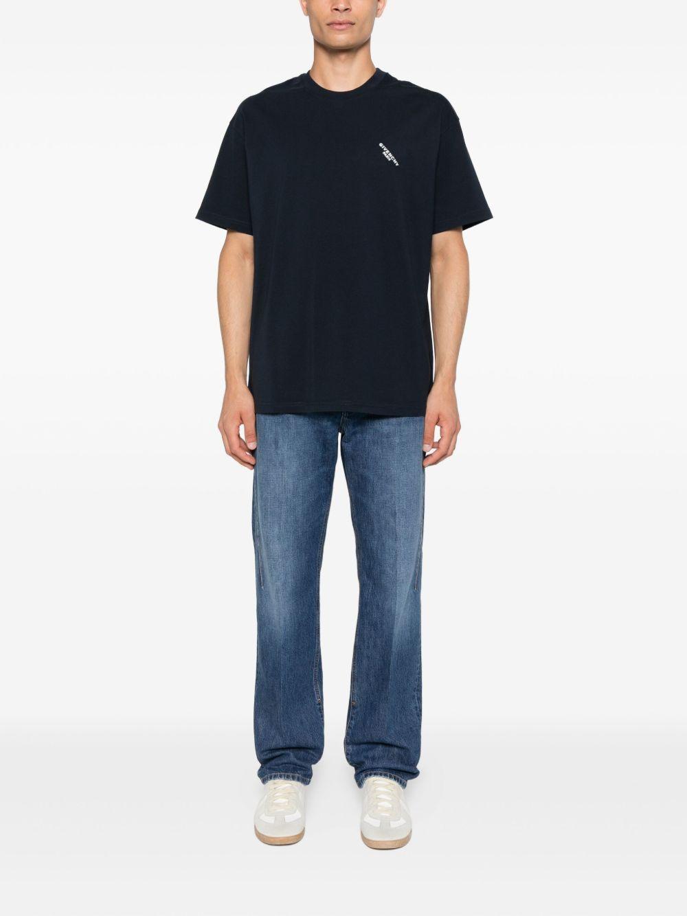 logo-embroidered cotton T-shirt BM71NK3YRR 499 GIVENCHY 