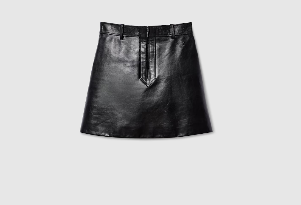Leather mini skirt 860694 XNA6E1000 GUCCI 