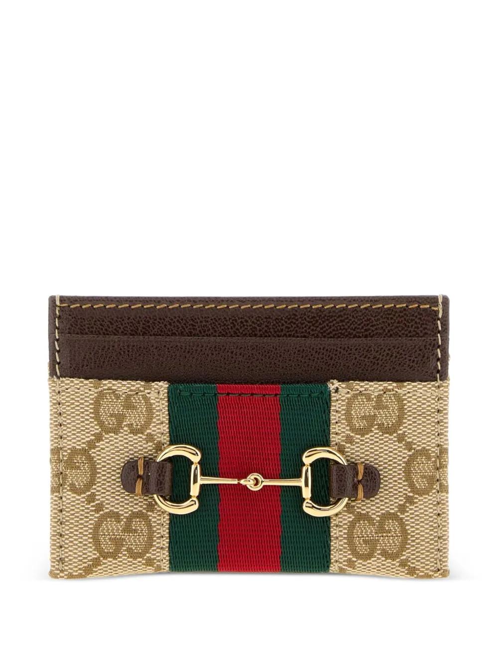 Horsebit Web-stripe card holder 867122 FAFV9 9653 GUCCI 
